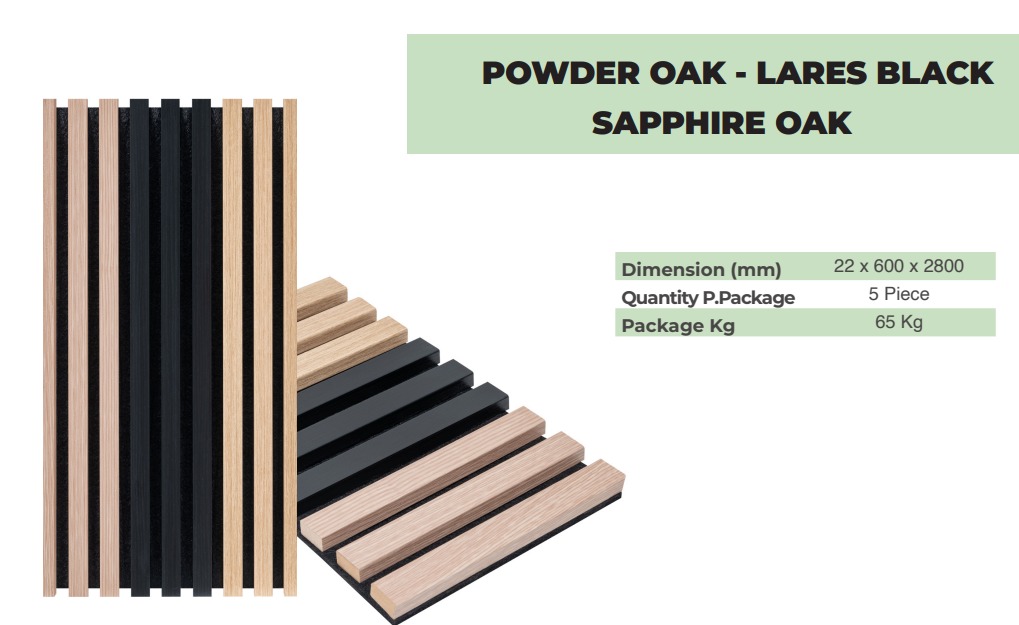 POWDER OAK – LARES BLACK – SAPPHIRE OAK