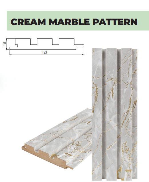 Riflaj Cream Marble Pattern 18/121/2800MM