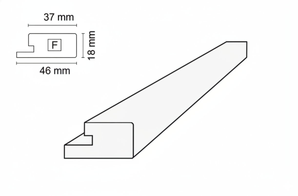 Terminație Dreapta Large 2800MM